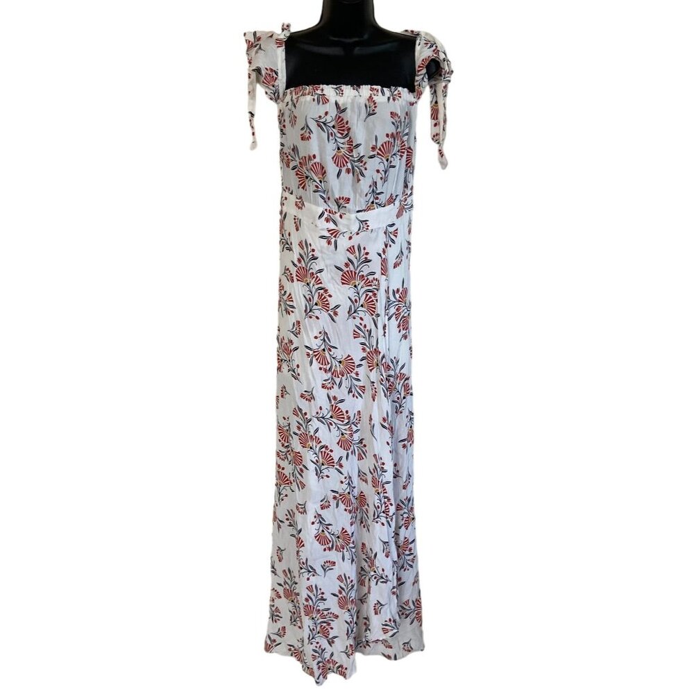 Olivia Ceous Faux Wrap Dress Floral Med Maxi Lined Bodice Adjustable Shoulder St
